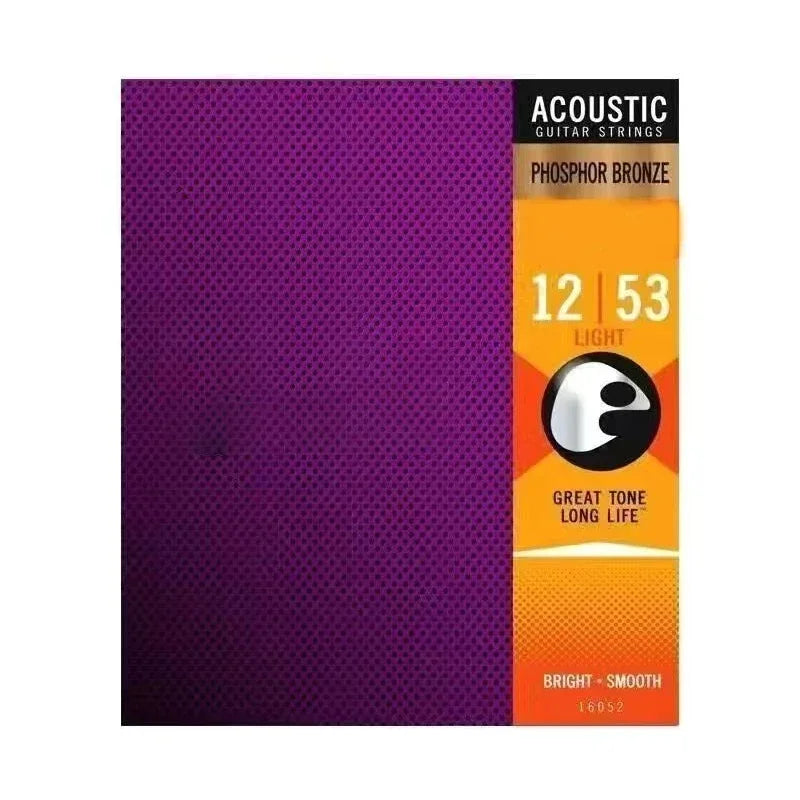 Professional Electric & Acoustic Guitar Strings Set Coated Phosphor Bronze & Brass Strings for Long Life Clear Tone Anti-Rust