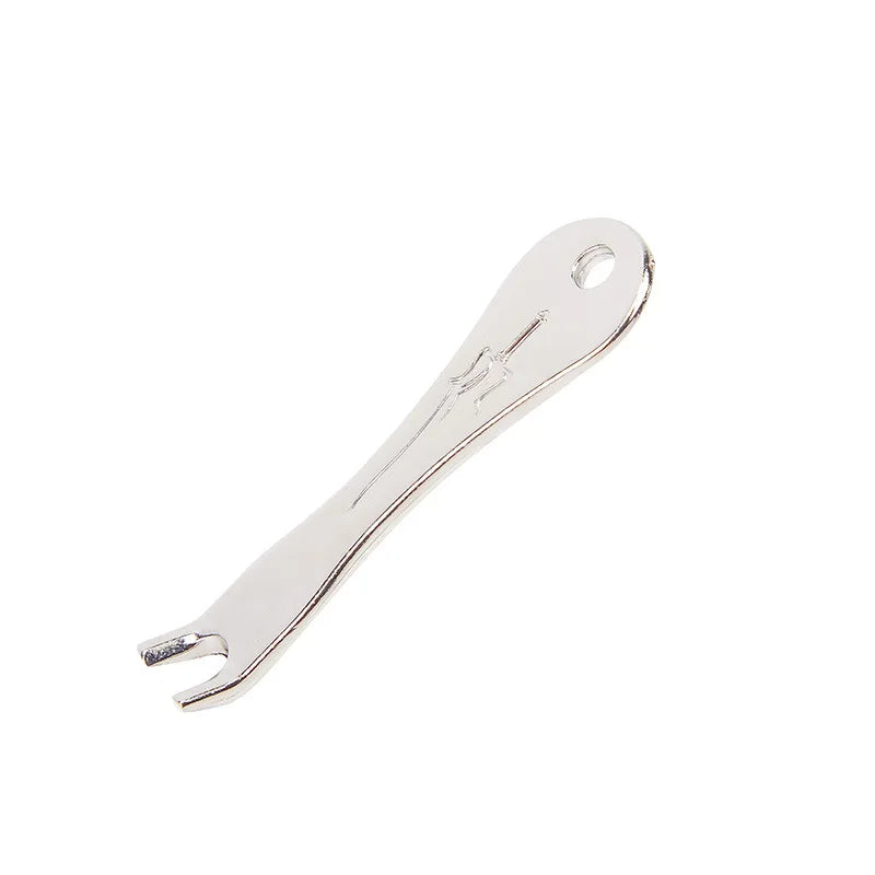 Metal Guitar String Puller Wooden Folk Pry Up String Guitar String Tool Metal Guitar Nail Puller Portable and Lightweight