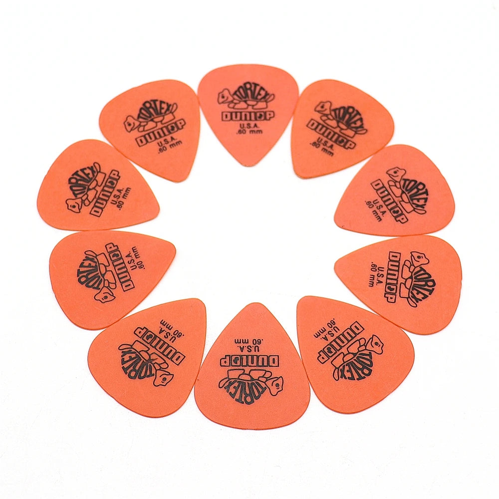 10pcs Dunlop Guitar Picks Electric Guitar Parts Picks Accessories 6 Kinds Thickness Picks