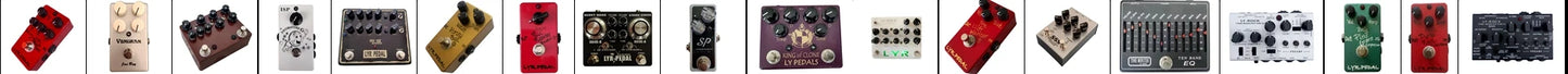 LYR PEDALS ly rock ,Guitar OVERDRIVE effect pedal, king of tone/king of clone, classic guitar pedal, purple, true bypass