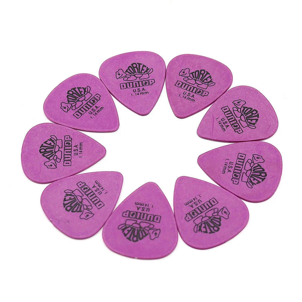 10pcs Dunlop Guitar Picks Electric Guitar Parts Picks Accessories 6 Kinds Thickness Picks