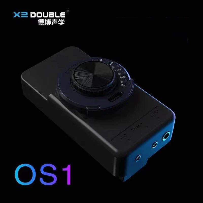 DOUBLE OS1 Acoustic Guitar Pickup Chorus Delay Reverb Effects With Microphone Digital Control Resonance Pickup