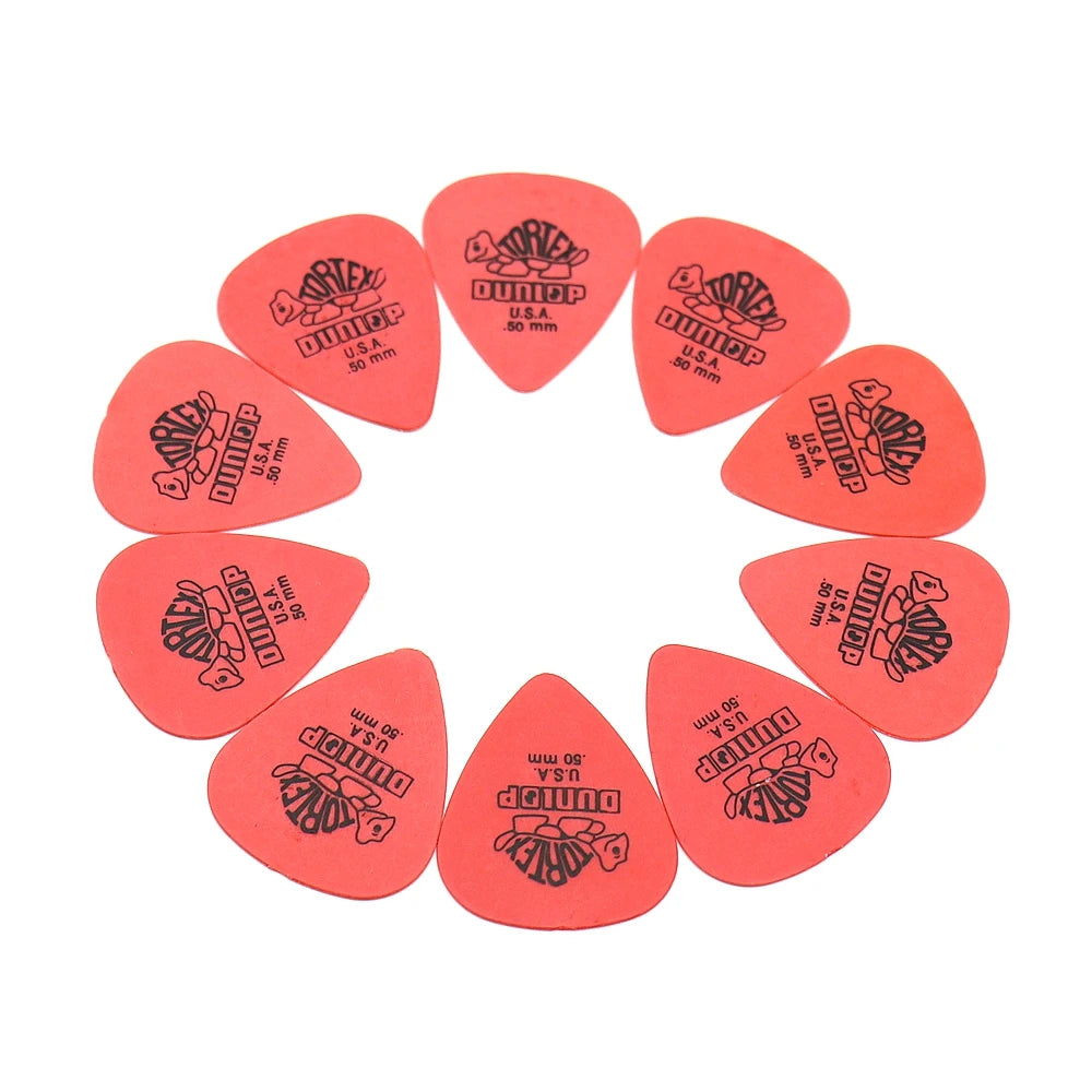 10pcs Dunlop Guitar Picks Electric Guitar Parts Picks Accessories 6 Kinds Thickness Picks