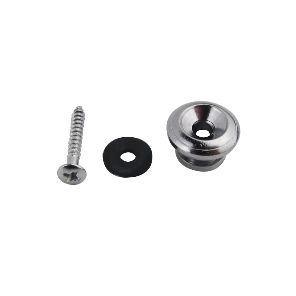 FLEOR 1 Pair of Mushroom Head Guitar Strap Locks Straplocks Buttons Gold/Chrome/Black Choose for Guitar Parts