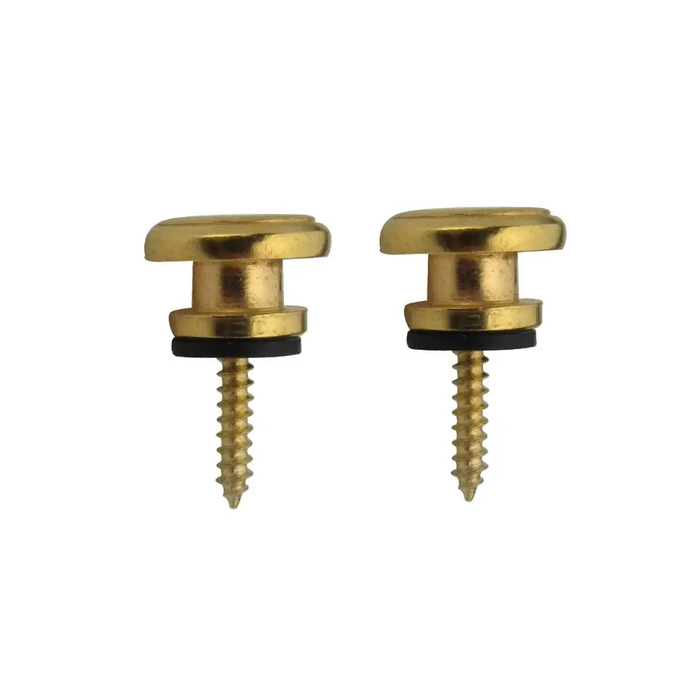 FLEOR 1 Pair of Mushroom Head Guitar Strap Locks Straplocks Buttons Gold/Chrome/Black Choose for Guitar Parts