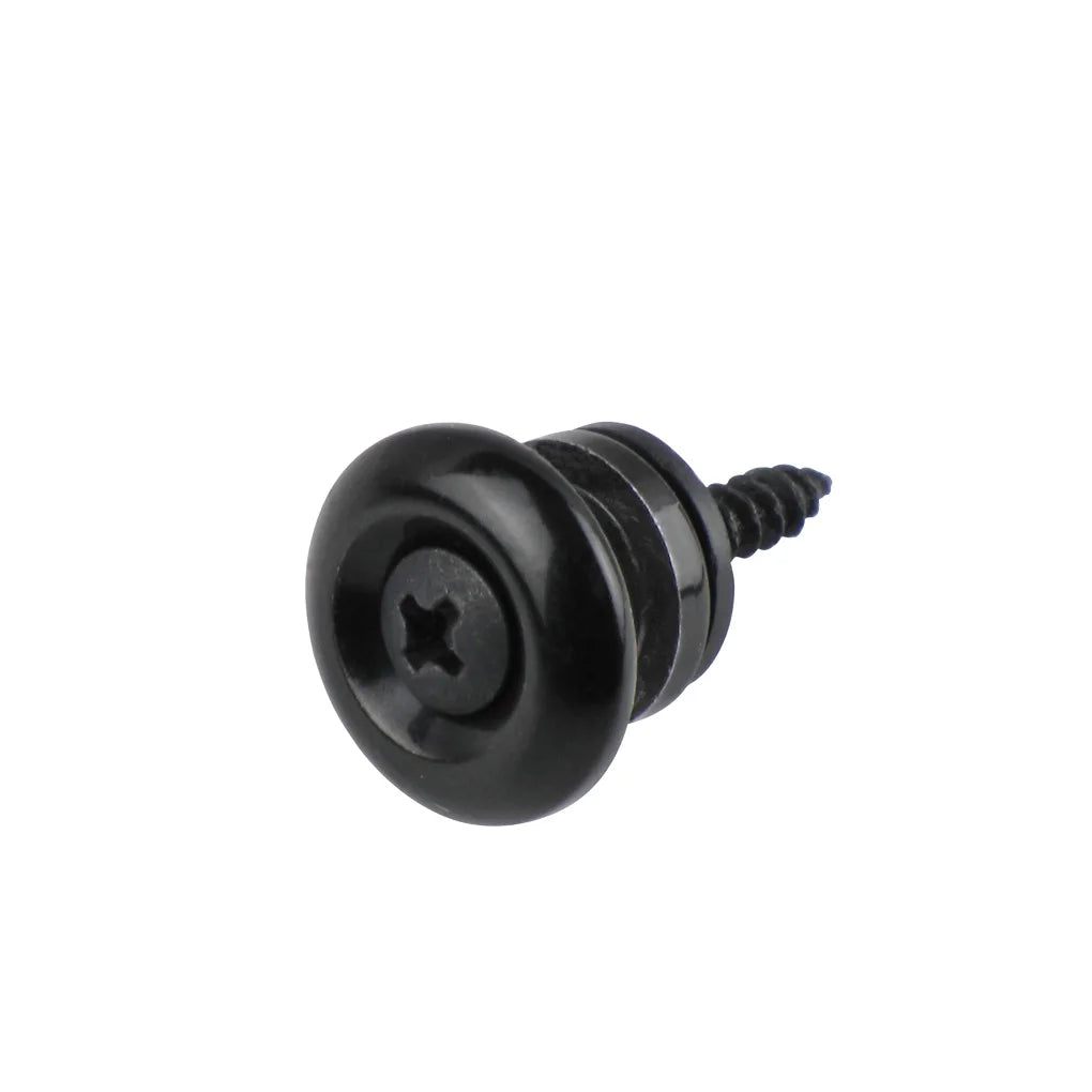 NEW Pair of Metal Mushroom Head StrapLock Electric Guitar Strap Locks Buttons Black