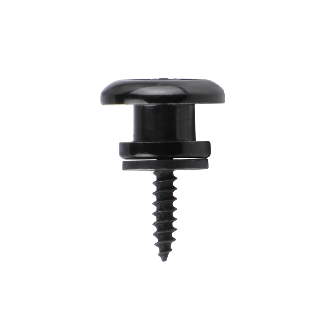 NEW Pair of Metal Mushroom Head StrapLock Electric Guitar Strap Locks Buttons Black