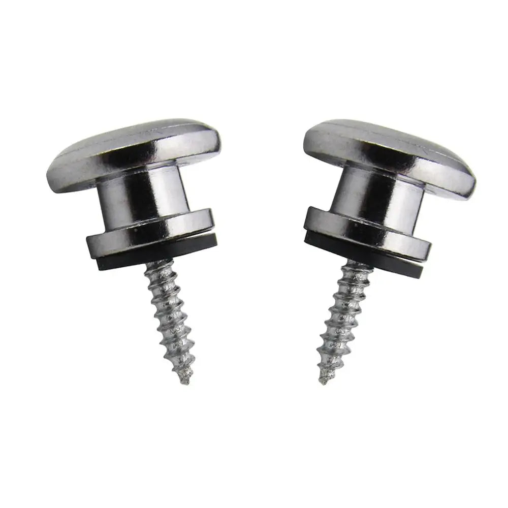 FLEOR 1 Pair of Mushroom Head Guitar Strap Locks Straplocks Buttons Gold/Chrome/Black Choose for Guitar Parts