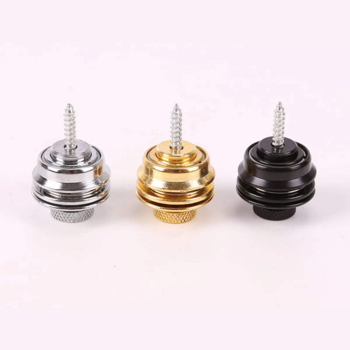 1 Pc Guitar Strap Lock Heavy Duty Metal Button Security Straplock for Electric Acoustic Guitar Bass Ukulele (L-Size)