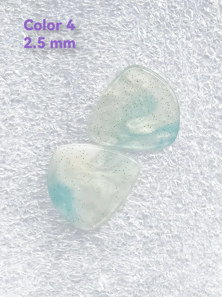 1pc/3pcs Guitar Pick 2.0/2.5 mm Resin Guitar Picks Multiple Colors Marble Pattern, Guitar Accessories