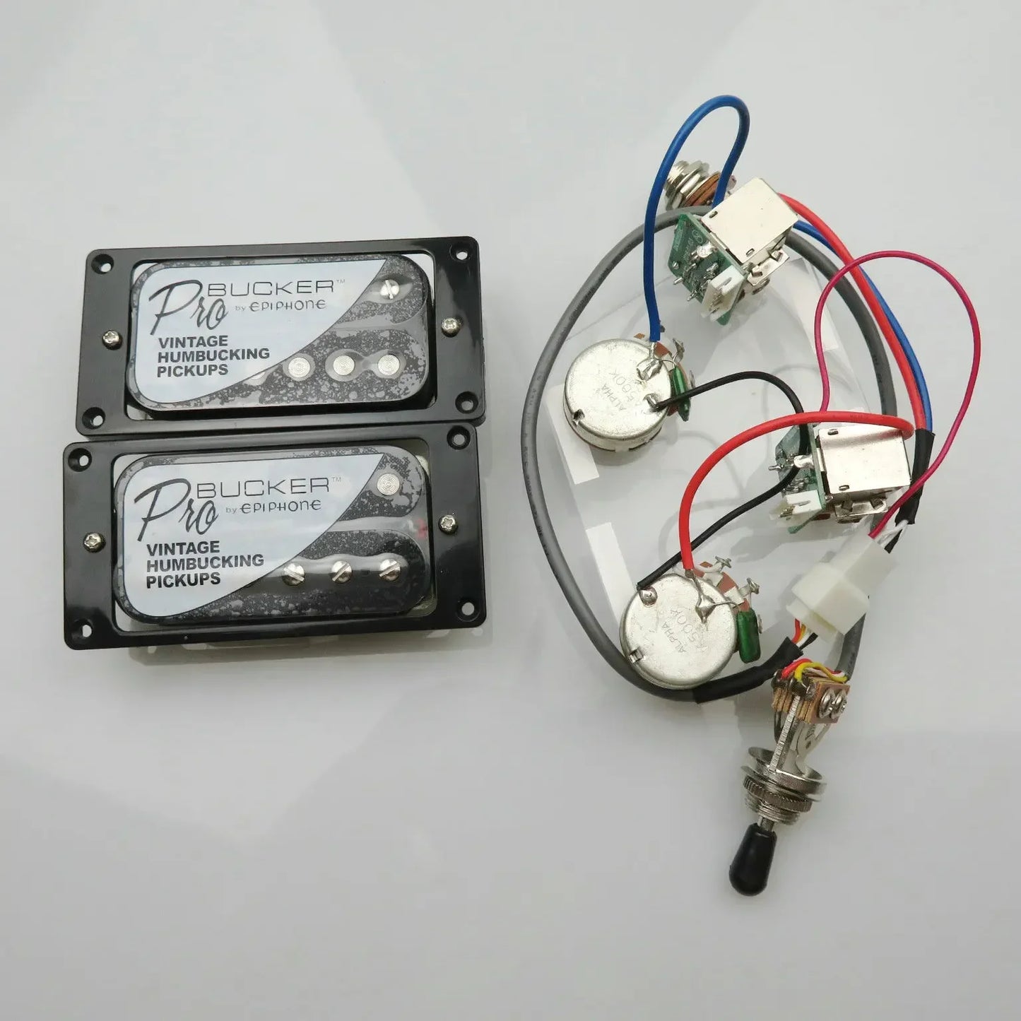 Guitar Pickups Alnico 5 ProBucker Humbucker Pickups Push/Pull Wiring Harness set