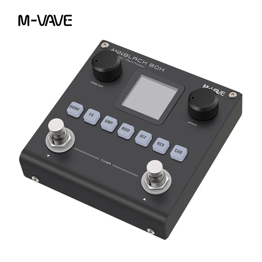 M-VAVE Black Box Effect Pedals Guitar / Bass AMP Modeler Multi Effects Processor Rechargeable for Electric Guitar Bass