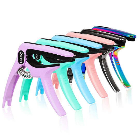 GALUX Universal Guitar Capo Quick Metal Change Clamp Key Guitarra Capo for Acoustic Classic Electric Guitar Parts Accessories