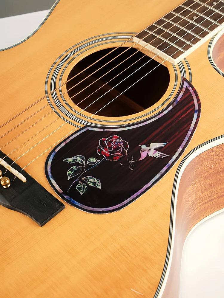 1 Piece Professional Folk Acoustic Guitar Pickguard Thicknesses 0.5 mm Self-adhesive Pick Guard Sticker, Guitar Accessories