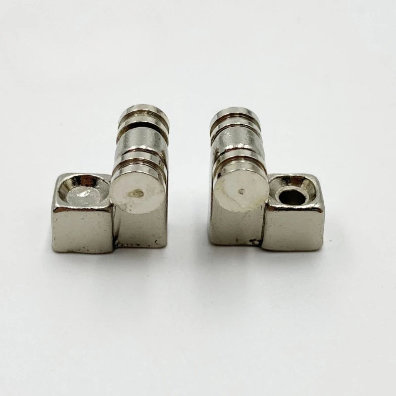 2PCS Electric Guitar Headstock String Lock Pegs – Acoustic Guitar Accessories, Silver and Black Locks, Pulley String Guide