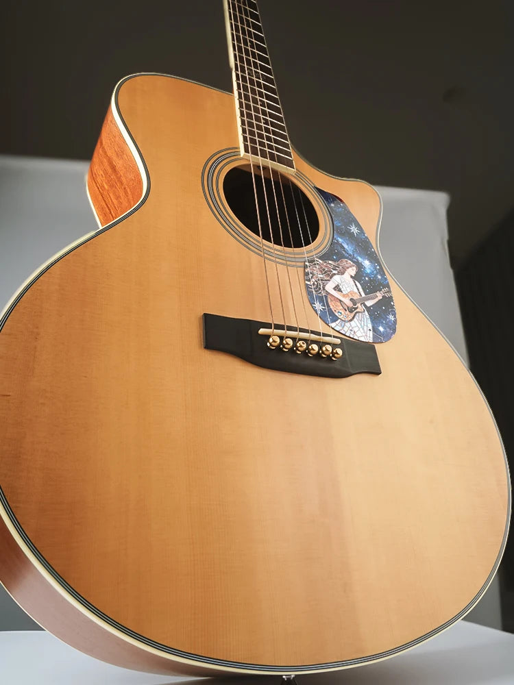 1 Piece Professional Folk Acoustic Guitar Pickguard Thicknesses 0.5 mm Self-adhesive Pick Guard Sticker, Guitar Accessories