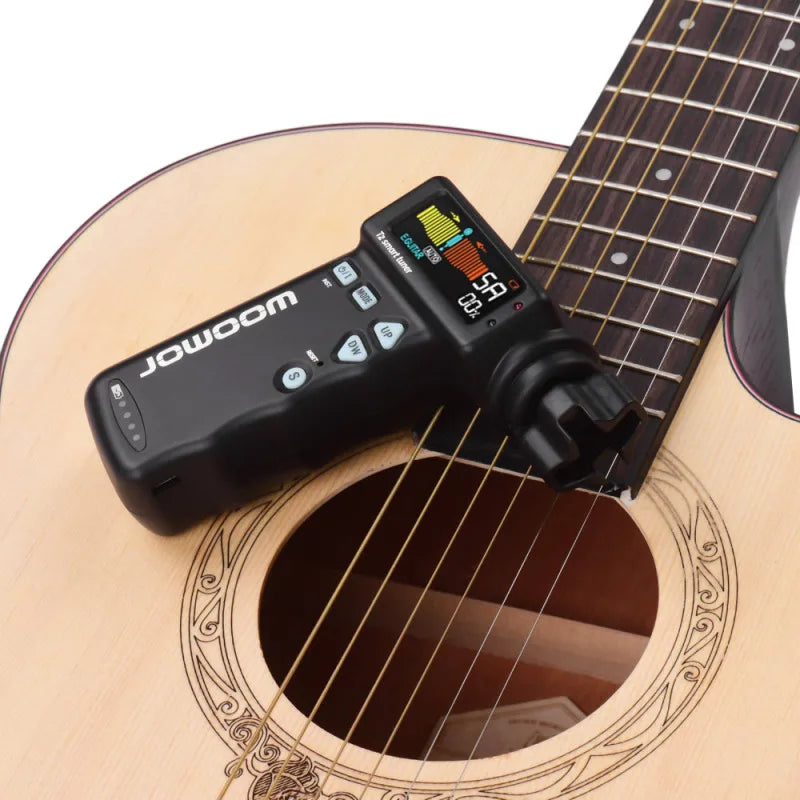 JOWOOM T2 Multi-functional Smart Guitar Tuner Peg String Winder for Guitar Ukulele Chromatic Tuning Built-in Rechargeable