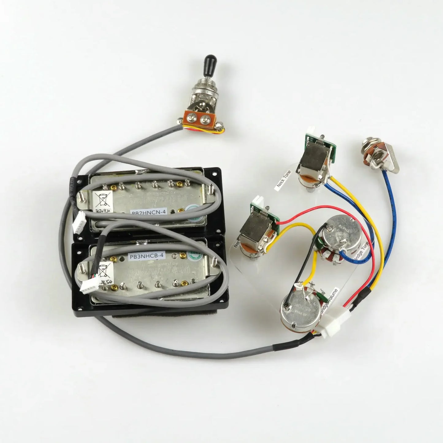 Standard PRO Bucker Alnico Humbucker Pickup Electric Guitar Pickups With Wiring Harness Set