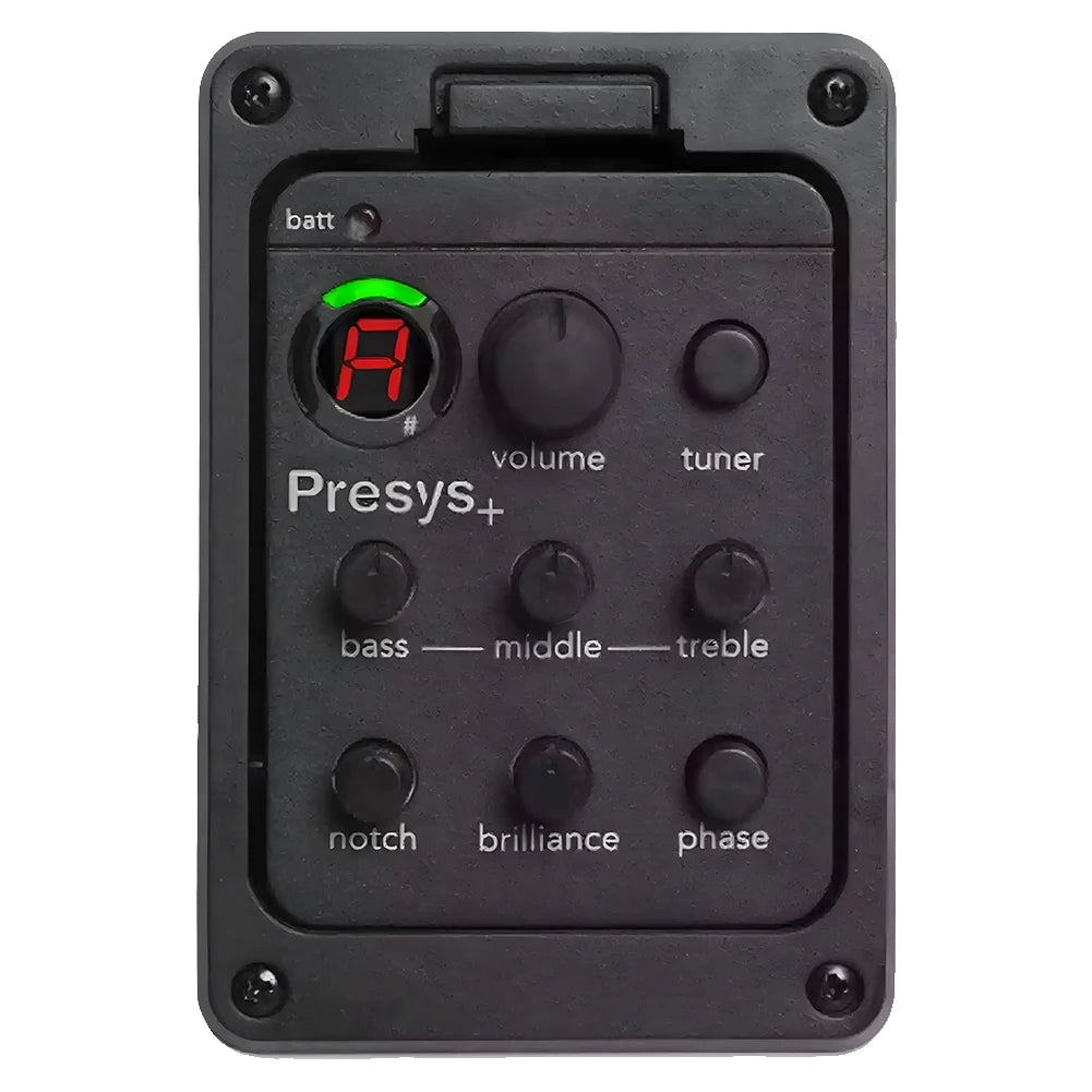 201 Classic Acoustic Guitar EQ Tuner Piezo Pickup Acoustic Guitar Preamp EQ Tuner Onboard Preamps for Fishman Presys+