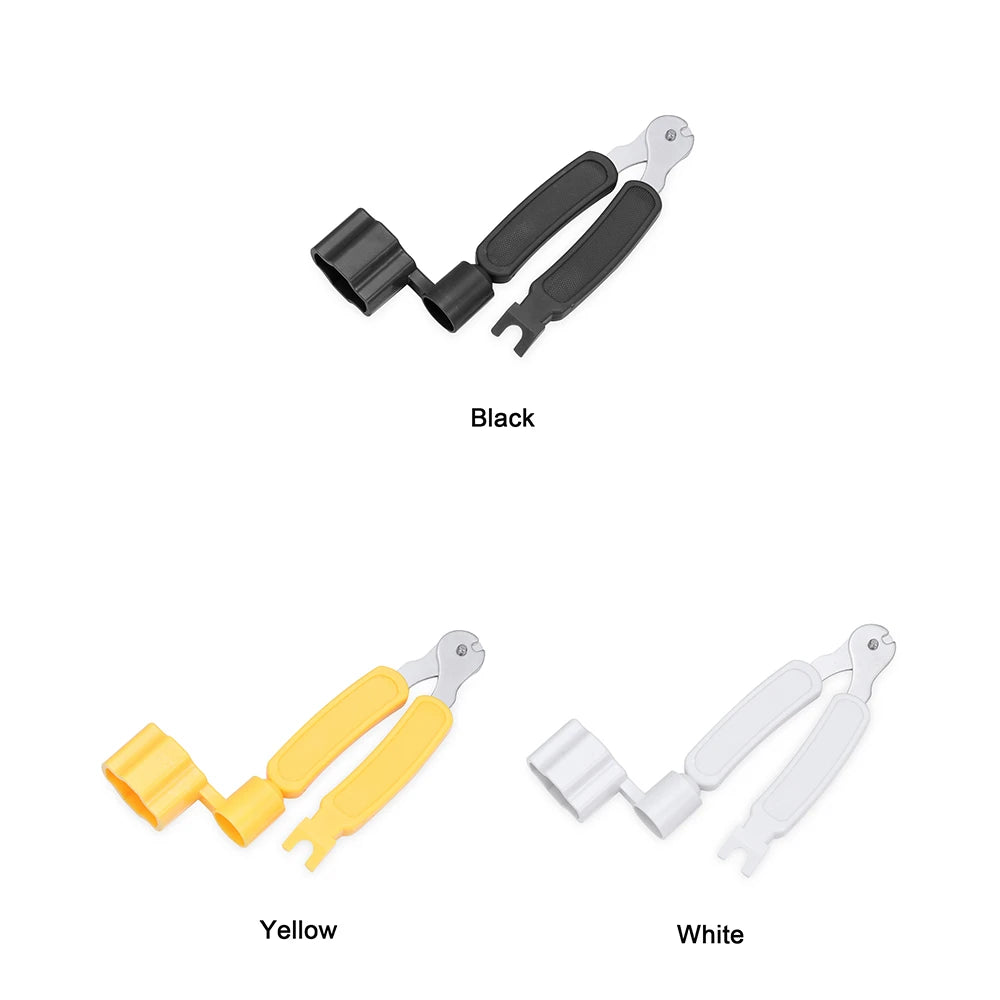 3-in-1 Guitar String Changer Tool - Winder/Cutter/Pin Puller for Bass, Acoustic Guitar, Fast String Change Accessories