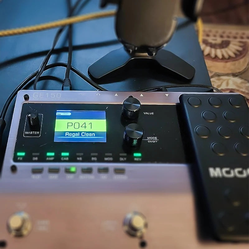 MOOER GE150 Guitar Pedal Multi-effects Amp OTG  Looper 151 Effects Tap Tempo Guitar Accessories