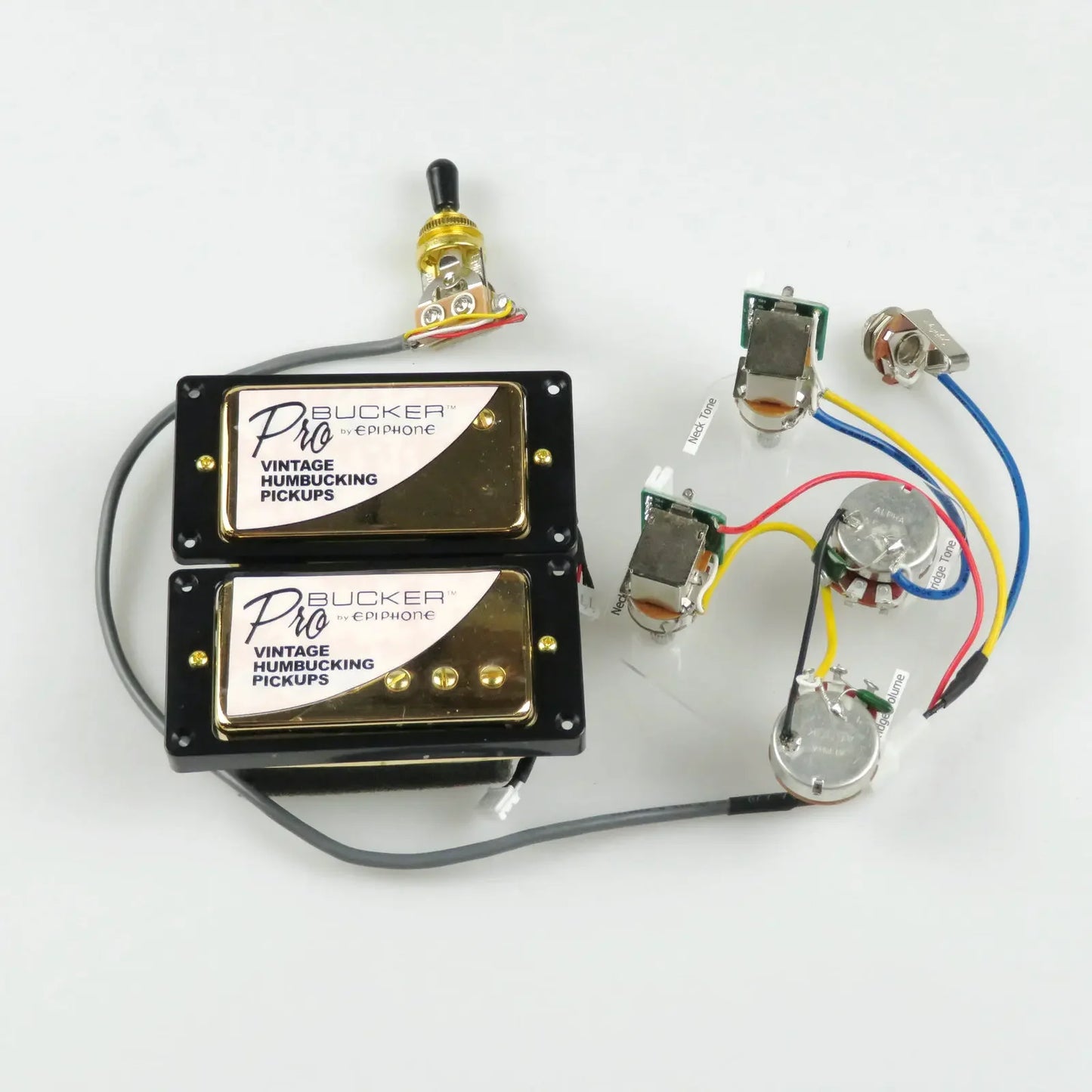 Standard PRO Bucker Alnico Humbucker Pickup Electric Guitar Pickups With Wiring Harness Set