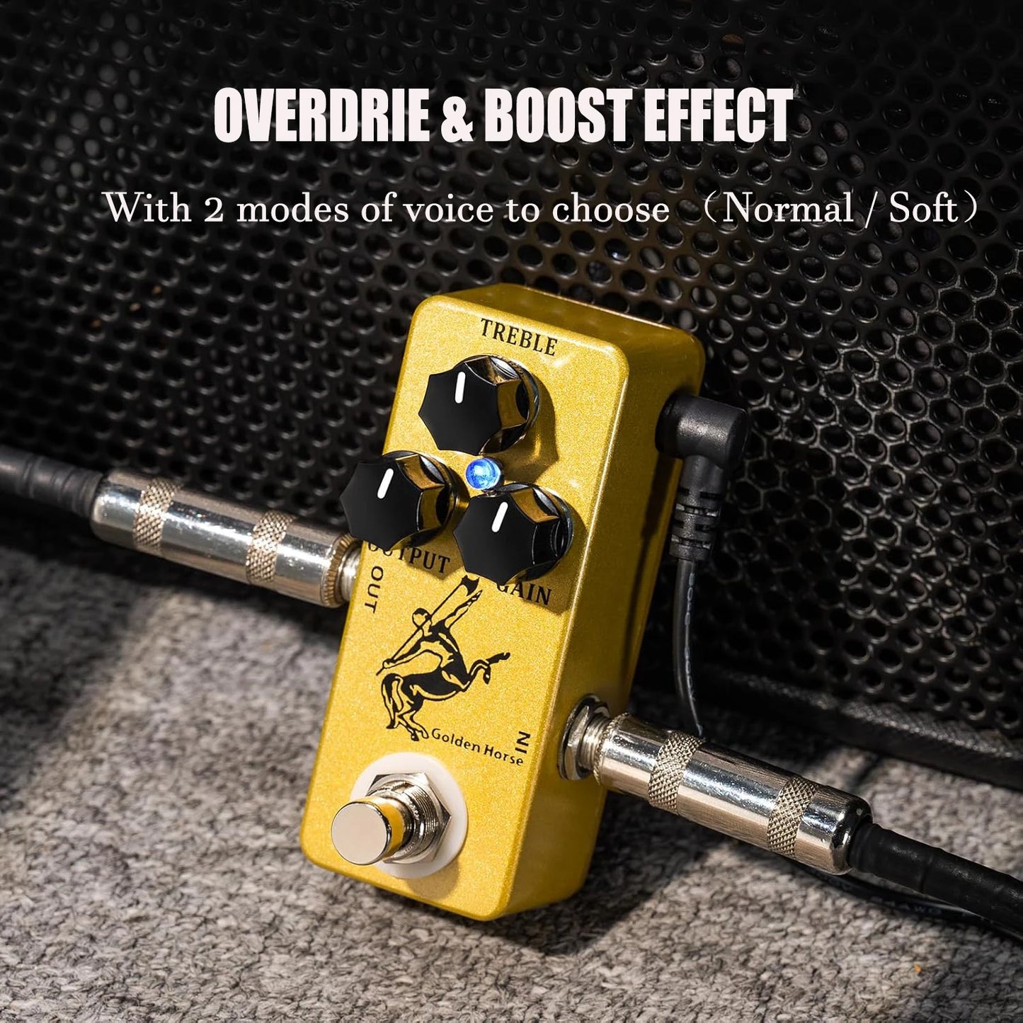MOSKY Golden Horse/Silver Horse Mini Overdrive Guitar Effect Pedal | True Bypass | Dual Voice Modes | Analog Circuit