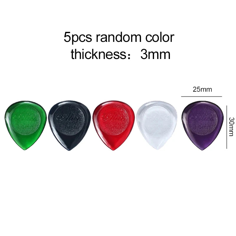 5/10pcs Guitar Picks Water Droplet Shape Acoustic Electric Bass Plectrum Mediator 1/2/3mm Fast Picking Guitar Accessories TMZ