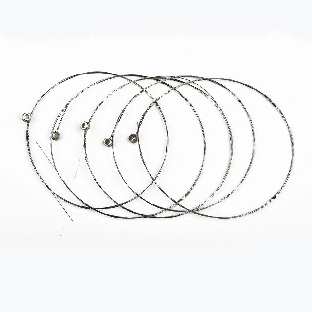 5Pcs Single Guitar Strings Acoustic Guitars Top 1st E Plain Steel Gauges 012 Replacement Musical Instrument Guitar Accessory
