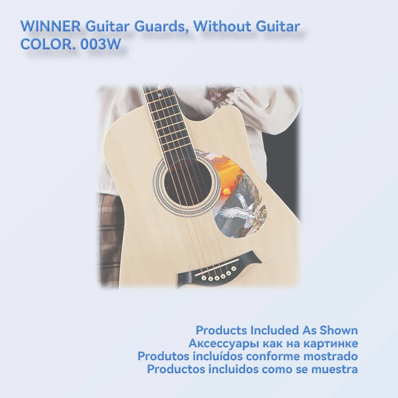 1 Piece Professional Folk Acoustic Guitar Pickguard Thicknesses 0.5 mm Self-adhesive Pick Guard Sticker, Guitar Accessories