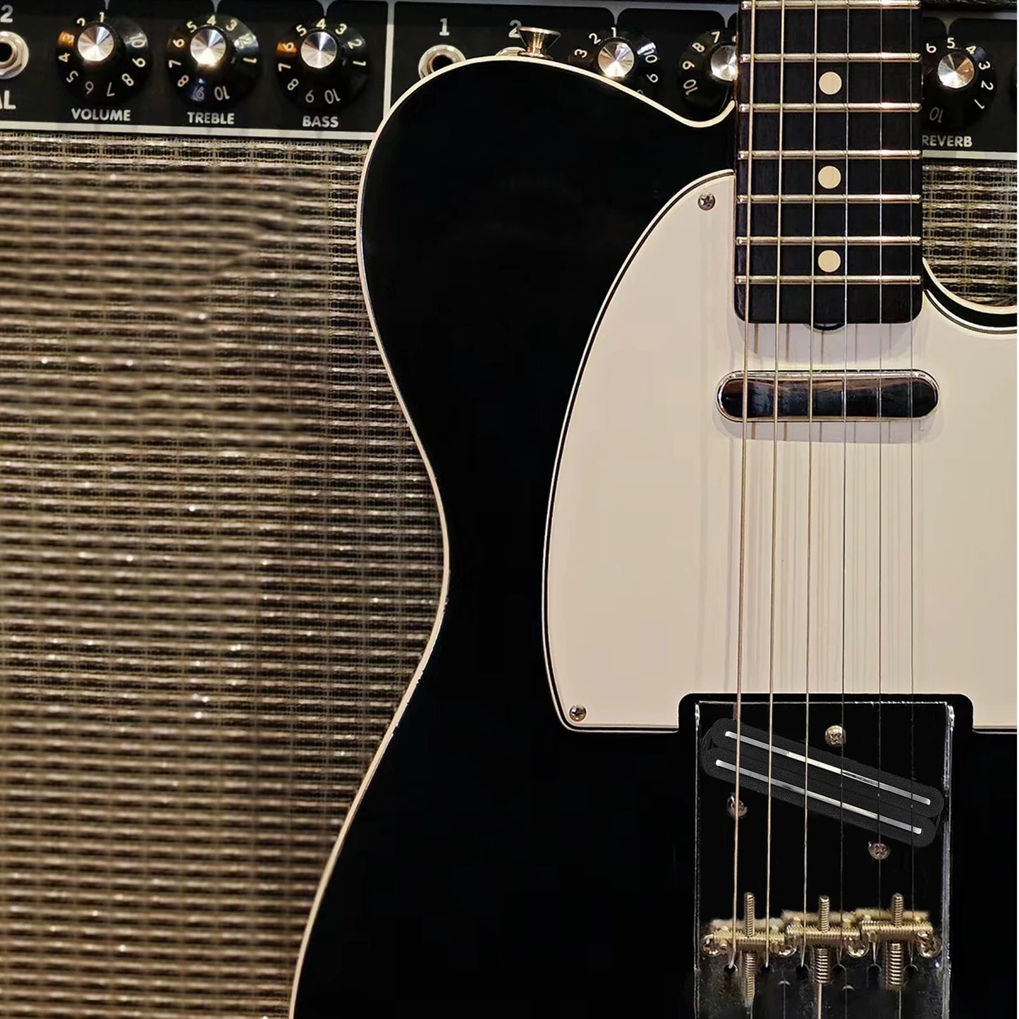 PHRILAM Alnico 5 guitar TL pickup set, neck/small double track bridge, resistive high output 13K can be cutaway