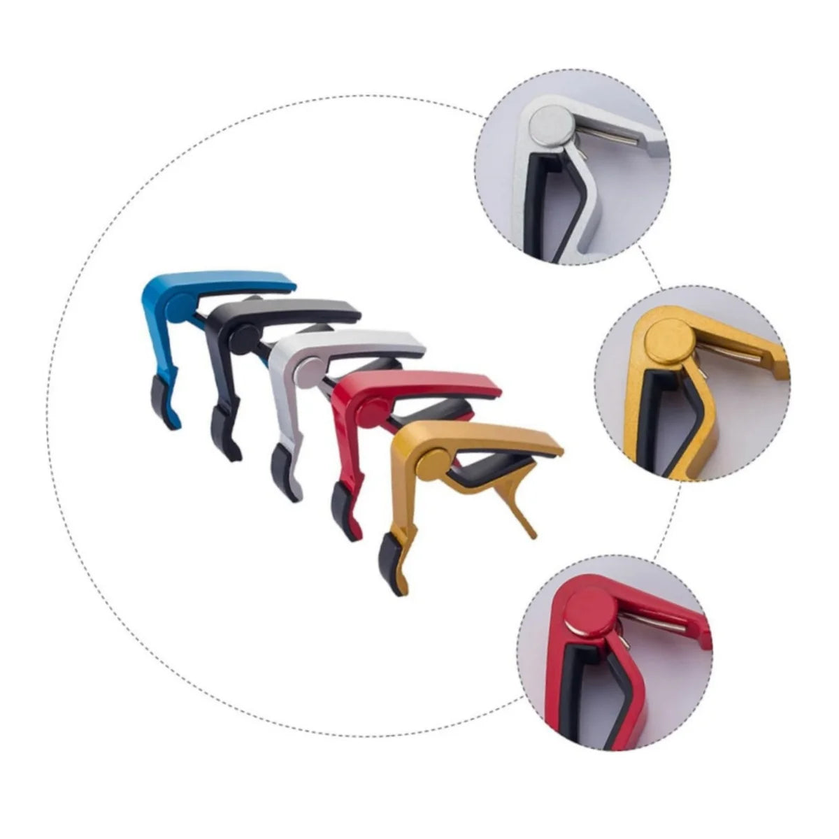 Miwayer Guitar Capo - Universal Transposition Clip for 6/12-String Acoustic/Electric/Classical Guitars & Ukulele