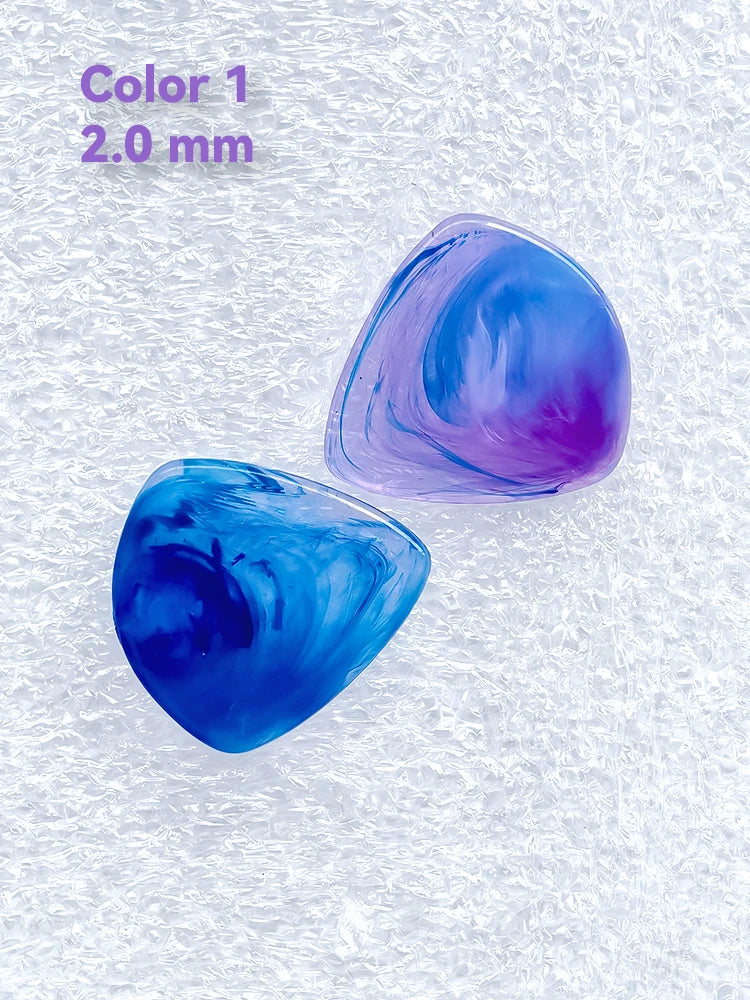 1pc/3pcs Guitar Pick 2.0/2.5 mm Resin Guitar Picks Multiple Colors Marble Pattern, Guitar Accessories