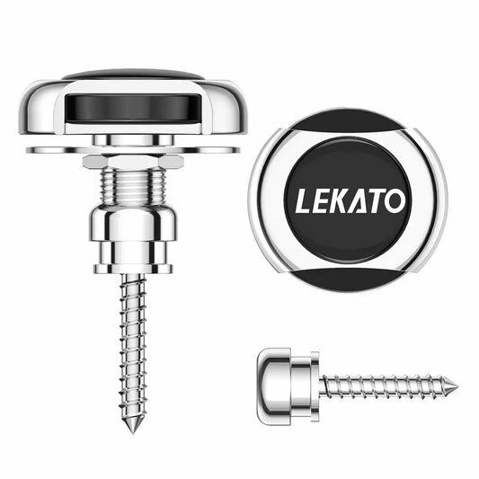 Lekato 2Pcs/Set Guitar Strap Lock Straplock Button Guitar Strap Buckle Button Lock Pins for Acoustic Electric Bass Guitar Strap