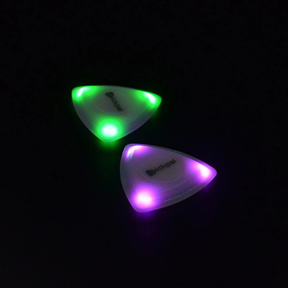LED Glowing Guitar Pick Replacement Touch Luminous Electric Guitar Ukulele Bass Plectrum Stringed Instruments Parts