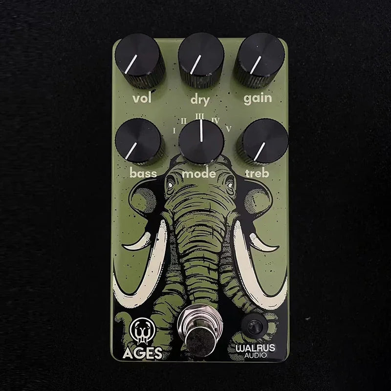 LY-ROCK Walrus Guitar Effects Pedal 5 in 1 Multi-Mode Rock Overdrive Pedal