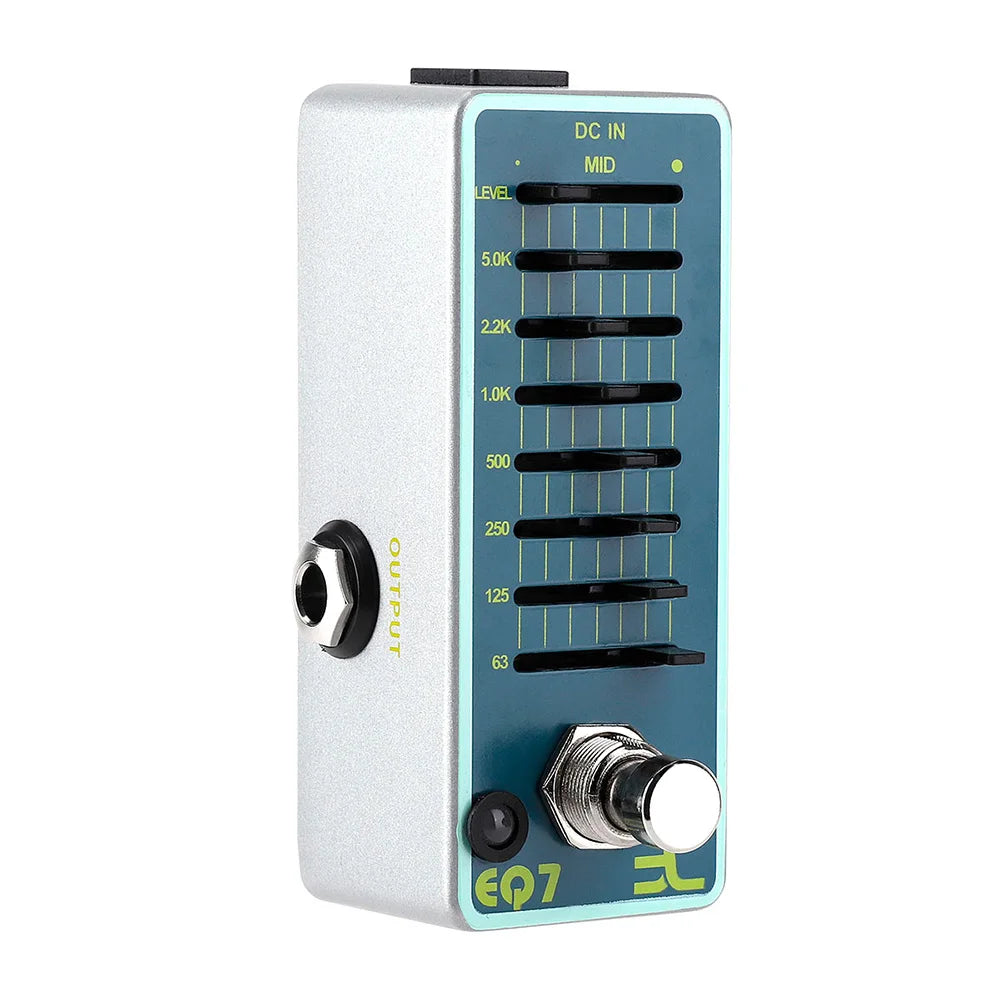 ENO EX EQ7 Guitar Equalizer Effect Pedal 7-Band EQ Full Metal Shell True Bypass Mini Effect Pedal Guitar Equalizer Pedal Pedal