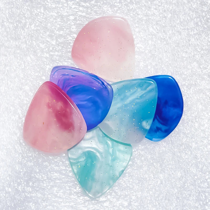 1pc/3pcs Guitar Pick 2.0/2.5 mm Resin Guitar Picks Multiple Colors Marble Pattern, Guitar Accessories