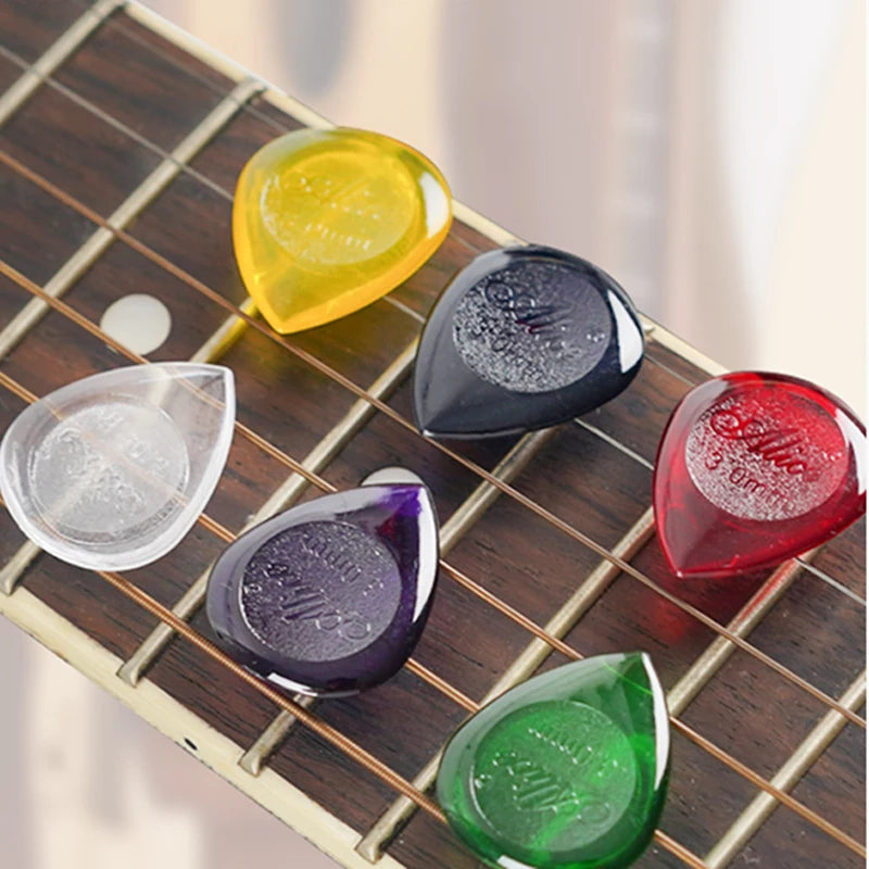 5/10pcs Guitar Picks Water Droplet Shape Acoustic Electric Bass Plectrum Mediator 1/2/3mm Fast Picking Guitar Accessories TMZ