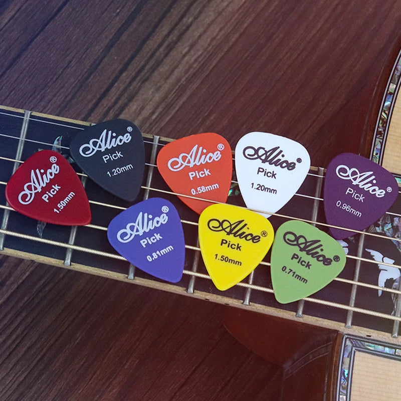 5-50Pcs Guitar Picks Guitar Accessories 0.58/0.71/0.81/0.96/1.2/1.5mm Acoustic Electric Bass Plectrum Mediator Guitar Picks TMZ