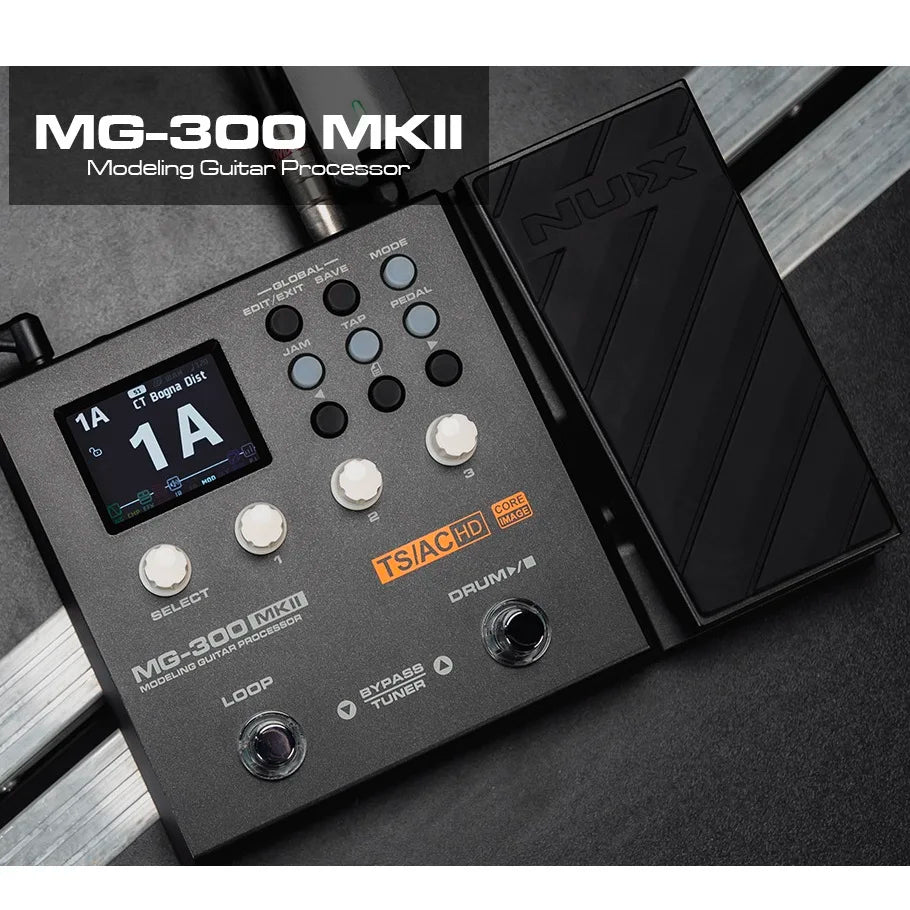NUX MG-300 MKII Multi-Effects Pedal Amp Modeling Guitar Parts Accessories Algorithm Multi-Effects Pedal Electric Guitar