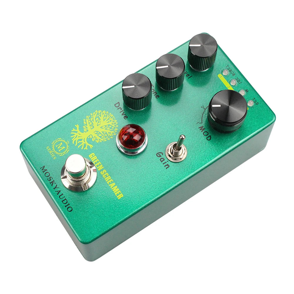 Guitar Effect Pedal GREEN SCREAMER Booster/overdrive booster/overdrive 4 Mode Switch & Level/Tone/Drive Controls Compact