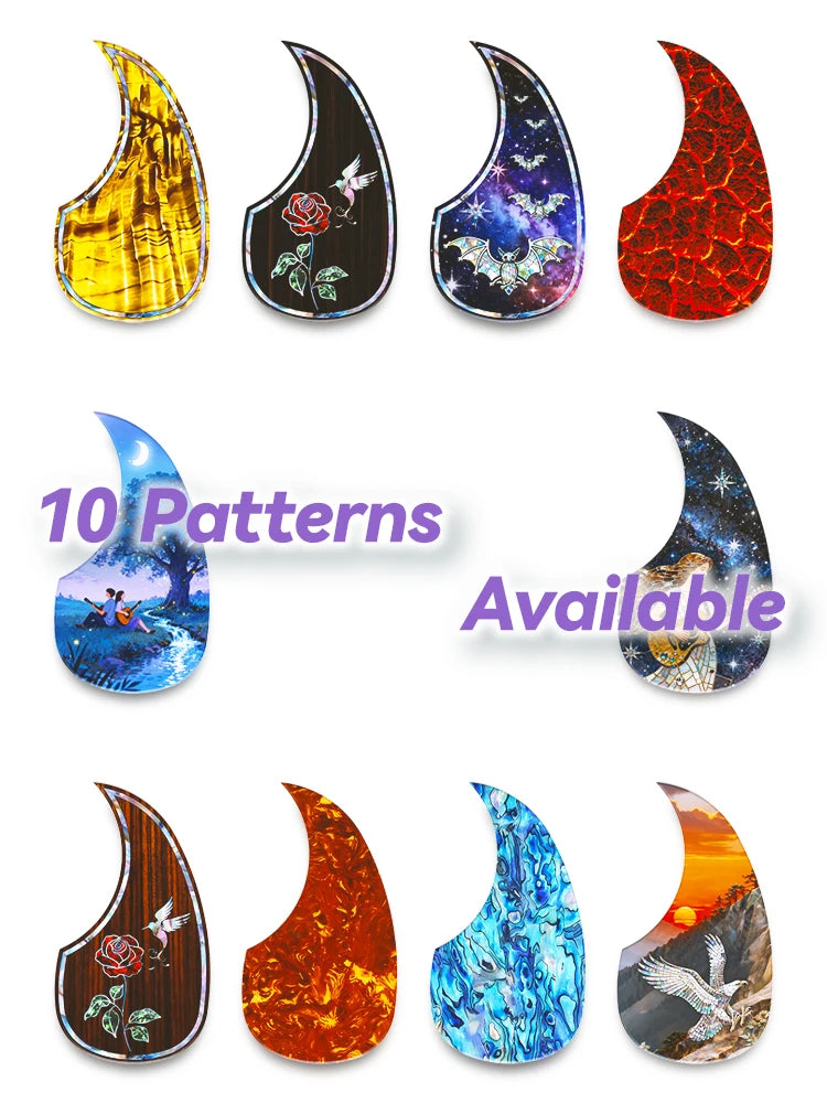 1 Piece Professional Folk Acoustic Guitar Pickguard Thicknesses 0.5 mm Self-adhesive Pick Guard Sticker, Guitar Accessories