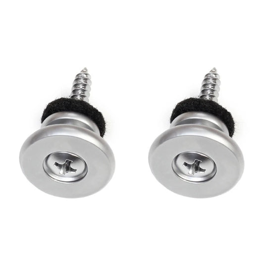 2PCS Metal Strap Lock Buttons Guitar Strap Buttons for Electric Guitar and Bass