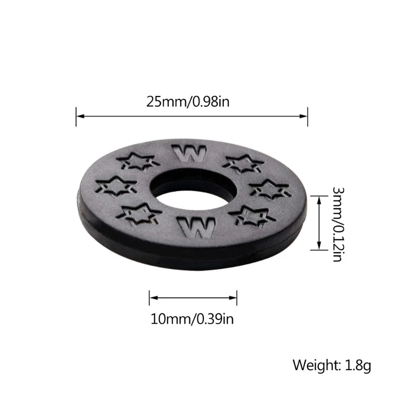 10 Pieces Black Guitar Strap Locking Silicone Strap Locks Rubber Guitar Strap Lock Blocks Guitar Protector Guitar Locks