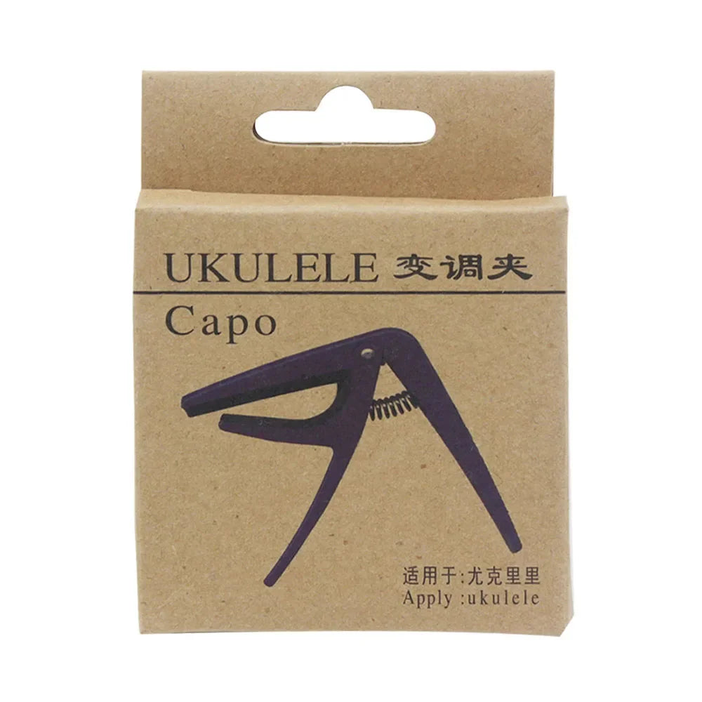 Guitar Tuning Clamp Pro Black Ukulele Capo Quick Change Tuner Musical Instrument Accessories Acoustic 4 Strings Hawaii