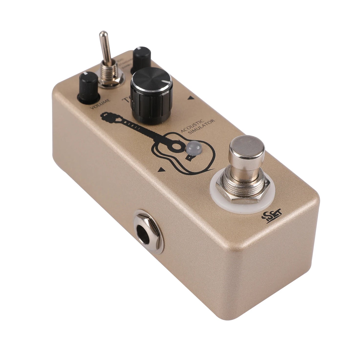 ISET AC Stage Guitar Effect Pedal Metal Shell Acoustic Pedal for Electric Guitar BASS True Bypass Guitar Durable Accessories