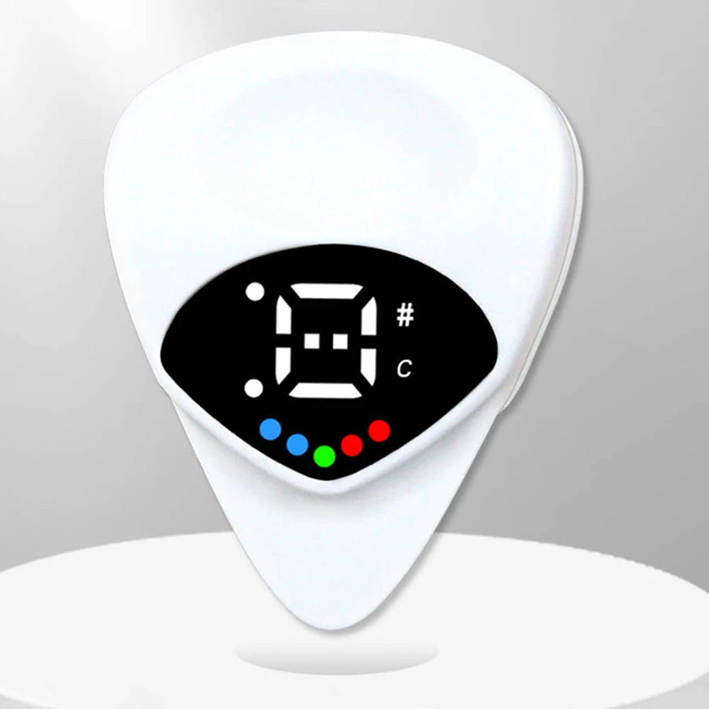 2 in 1 Guitar Picks Tuner Digital Electronic Tuner Electric Guitar Tuner for Acoustic/Electric Guitar Bass