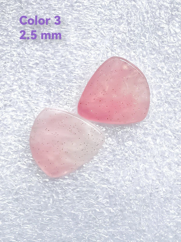 1pc/3pcs Guitar Pick 2.0/2.5 mm Resin Guitar Picks Multiple Colors Marble Pattern, Guitar Accessories
