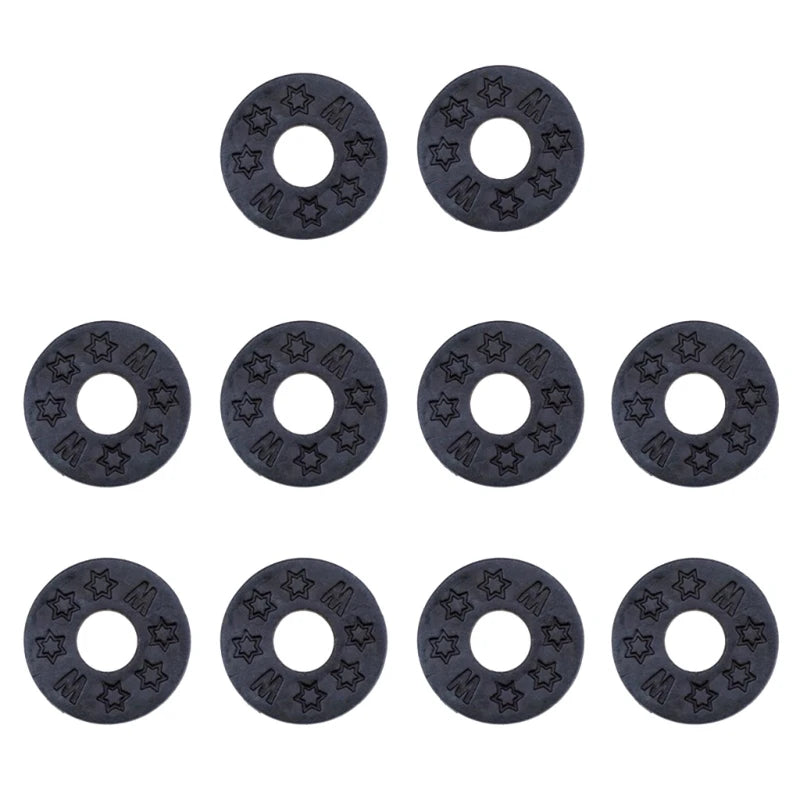 10 Pieces Black Guitar Strap Locking Silicone Strap Locks Rubber Guitar Strap Lock Blocks Guitar Protector Guitar Locks